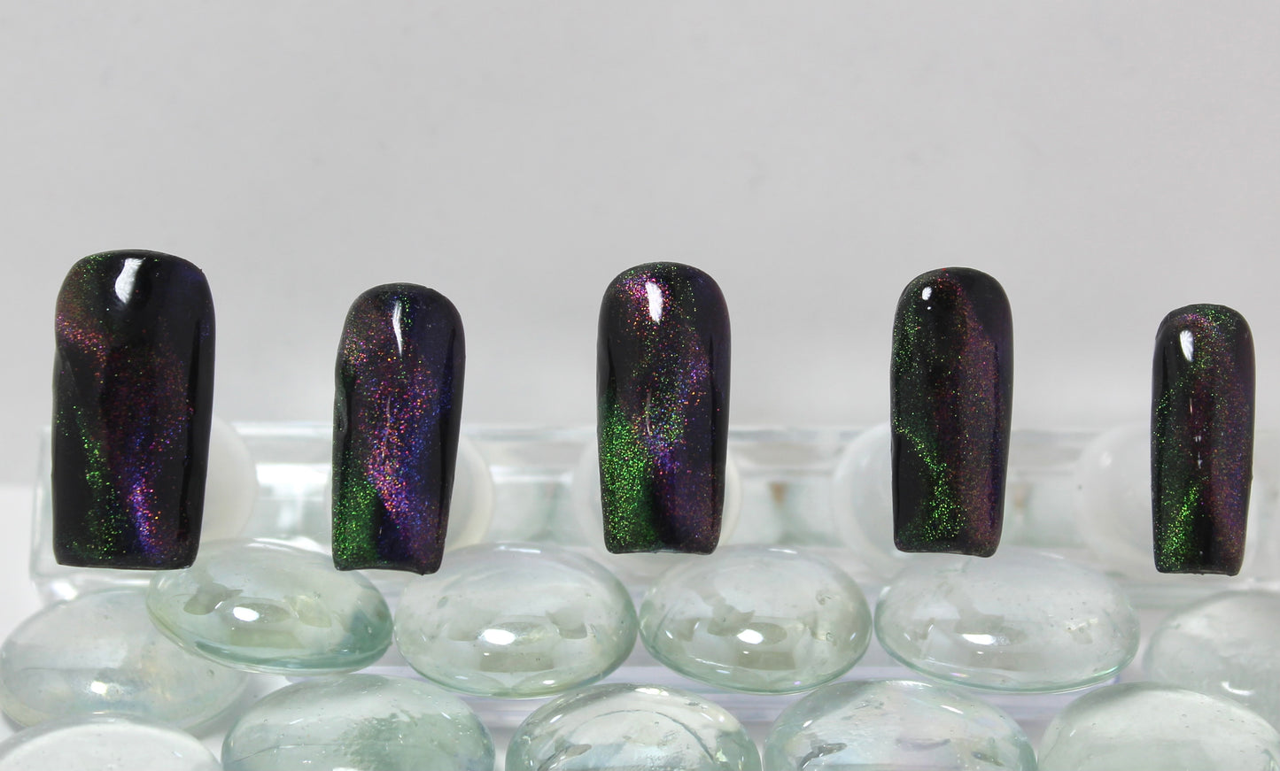 Cat Eye Galaxy Press-Ons